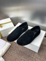 工厂价：马毛390/羊猄380 the Row 2025春夏新款芭蕾舞女鞋 平底圆头果冻色一脚蹬乐福单鞋 材质：原版定制马毛/进口羊猄皮+水染羊皮内里+原版开模