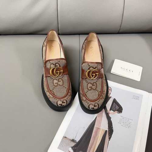 出厂： Gucci 古驰2025顶级专柜 新款限定 官网上新 全球首发 Gucci古驰 24Ss- 粗跟乐福鞋 古驰乐福鞋 古驰潮鞋 Gucci 小红书最新登录