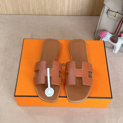 经典红棕全包中底 』出厂价P Hermes 爱马仕H拖鞋Oran凉鞋系列 时尚又百搭 超级舒服 每个细节都做到极致 原版丝绒面料 原版1:1独家私模鞋面 原版真