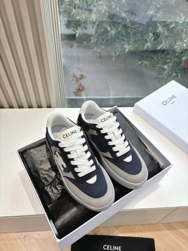 所见即所得G039代购级别Celine思琳赛琳Celine Runner Cr-03运动鞋鞋舌和鞋后帮饰有Celine标志运动鞋侧面凹印Cr-03字样 鞋后帮和