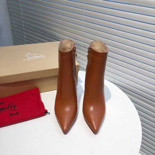 真皮底 240橡胶底 品牌:法国著名品牌红底鞋christian Louboutin 克里斯提.鲁布托原版1: 1制作 性感时装靴 简单大气细跟小尖头尽显女人味