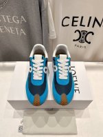 高版本出厂340 男码+10 情侣款 Loewe罗意威2025Ss新款运动休闲鞋，国外购原板1：1开发，皮革，绒面，丝绸3种材料拼接撞色，Loewe标志性草书字