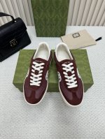 男款10 Gucci 古奇2024最新款 阿甘鞋 德训鞋 休闲鞋 复古时尚 简约高级 随意搭配 上脚非常轻便舒适！ 鞋面：原版牛皮面 网面拼接 内里：羊皮 大底