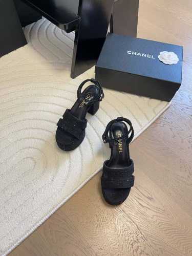 Chanel 25C高级手工坊系列新款抢先发售今年春夏必爆单品 原版开发私模五金 原版大底 鞋面牛皮 妮布 内里羊皮Size:35-39 其他码数定