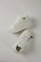 东莞货 顶级版 P Lvtrainer运动鞋 1，面料：全粒面牛皮， 环保皮 。因为环保皮的各项测试指标都已经达到国际卫生组织的标准，是符合人类的，不污染环境，