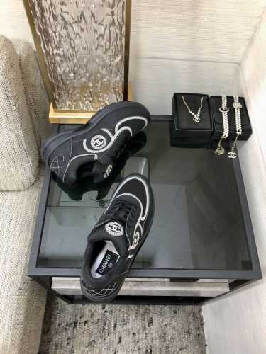 顶级 品质2024Chanel香家休闲跑鞋 特殊科技透气布料 原版1比1开模成型底 Size：35-41 41定做不退换 原版包装 编号09-4