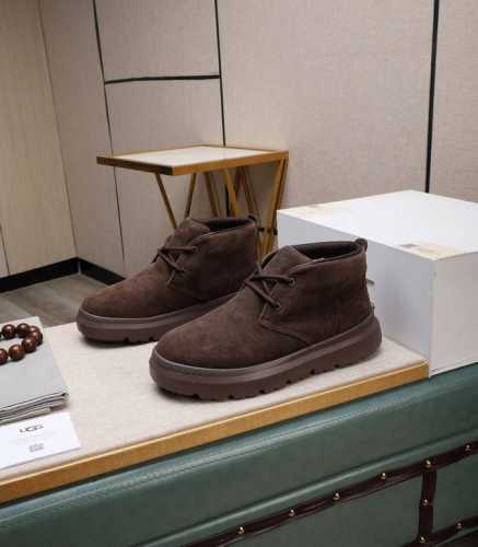 出厂价 Ugg 全羊毛内里 顶级高端品质皮毛一体保暖雪地靴来自澳洲温暖奢侈品牌男鞋，Ugg-5877官网同步、采用进口牛皮制作，精心缝制而成..进口橡胶发泡大底