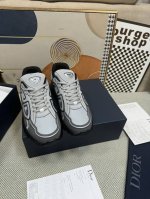 代购品质dior 迪奥 新款 B30摩登运动 明星同款厚底系带情侣款休闲跑鞋 白搭立体字母logo夜光拼色老爹鞋 市面顶级高端版本 面料:进口定制丝绸牛皮拼接网