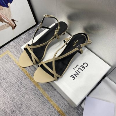 出厂价 Celine 赛琳 2024顶级专柜 早春新款 官网上新 独家首发 赛琳c L 早春猫跟凉鞋 性感凉鞋 小猫跟 凉鞋 时装周新款 T台同款 早春顶级复刻