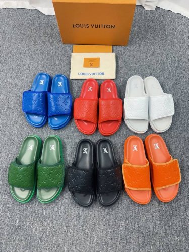 LV 路易威登 223 2024春夏新款 顶级版本原版一致专柜主打最新款 草编拖鞋 硬货上新代购级别！高级感十足！国内外博主刷爆的一款，复古又时髦 上脚美炸了！