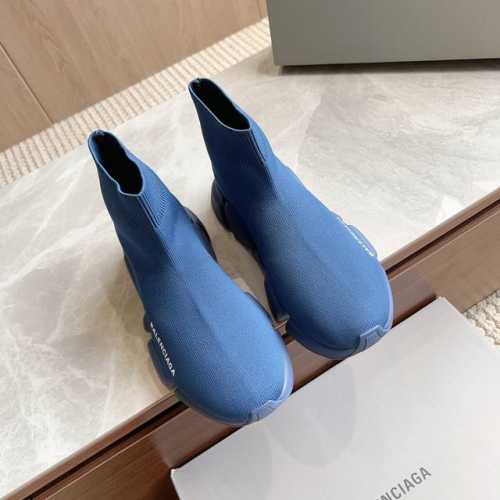 顶级balenciaga巴黎世家毛线飞织靴 升级版推出speed 版本全新袜子鞋原厂货 绝非通版 袜子部分可以把脚背和脚踝完全包裹起来， 鞋面是原版飞织一体成型