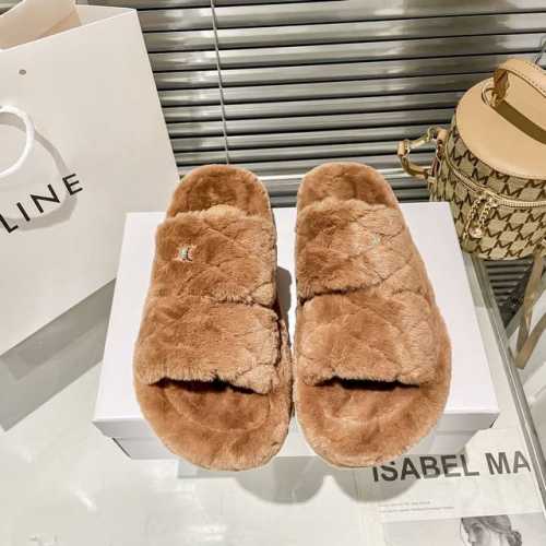 出厂： Celine 赛琳 顶级专柜 秋冬新款 官网上新 独家首发 Celine 赛琳 凯旋门毛毛拖 赛琳毛拖 凯旋门毛拖 赛琳 Celine 太古里街拍热款