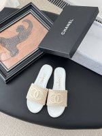 p310 Chanel 25K新款双C拖鞋 羊皮编织面 内里羊皮 真皮大底 size:35-39 其他码数定做