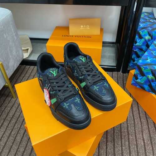 顶级版本 男款上线39-44 45.46 路易威登男装艺术总监 Virgil Abloh 与日本街头时尚大师 Nigo 再度携手，重新演绎经典 LV Train