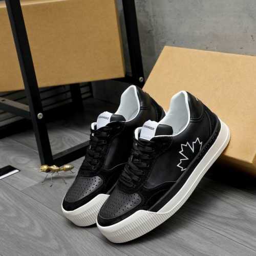 商品商标：Dsquared2 情侶款 休闲鞋正码码数: 35－46商品材料：精选牛皮拼接鞋面 牛皮鞋墊 原版大底
