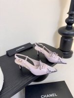 Chanel Vintage中古系列凉鞋简约而不简单的款，上脚特别显脚细。鞋面定制面，内里垫脚羊皮，真皮大底。跟高7Size:35-39 4041定制