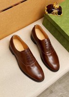 商品商标：Gucci 古驰 商务皮鞋正码码数: 38-44 45.46订制商品材料：精选 进口头层小牛皮鞋面，进口小染牛皮内里 强烈立体视觉效果，组合大底颜 色