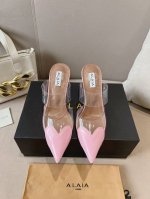 高版本出厂360 独家新品 Alaia 阿莱亚24Ss/ 走秀款爱心高跟鞋 最近超火的一款高跟鞋 章小蕙同款 人气超高的一款高跟鞋 浪漫又迷人 舒适百搭配上不同
