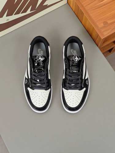 Loui* Vuitto* X Nike 潮酷男士休闲运动鞋，配色无敌，设计思路基本上是延续 The Ten 的风格，Swoosh 车线、鞋舌标签视觉效果相当熟