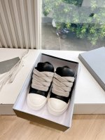 G0135代购级别rick Owens 瑞克 欧文斯24秋冬情侣系列edfu全粒面小牛皮复古运动鞋休闲鞋 面料：原版牛皮 内里：羊皮 尺码：35~43女码 40
