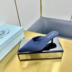 出厂价P340 2025T台秀场穆勒鞋 真丝尖头系列 (顶级包装配套最高版本) Prada 2025普拉达新品，(顶级版本)实力来袭！ prada25“T台秀款