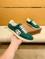 工厂价 Gucci 古奇最新款休闲韩版风男鞋，全新秋冬款设计，完美做工，打造装柜品质，鞋面：牛皮面材质，皮内里；柔软舒适，橡胶大底超轻 耐磨、简约、百搭风时装男