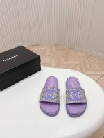 出厂 Chanel 香奈儿 2024新款凉鞋拖鞋系列 经典系列 每个款式都很赞 优雅高贵 舒适百搭 鞋面：定制编织布料 垫脚：定制羊皮 大底：原版开模大底 码数