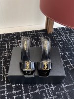 代购级390 · 经典系列 Ysl 拖鞋 . 定制级海外皮料 搭配Zp开模Ysl鞋跟. 进口真皮革大底. 跟高：10Cm. size：#35-41（40 41订