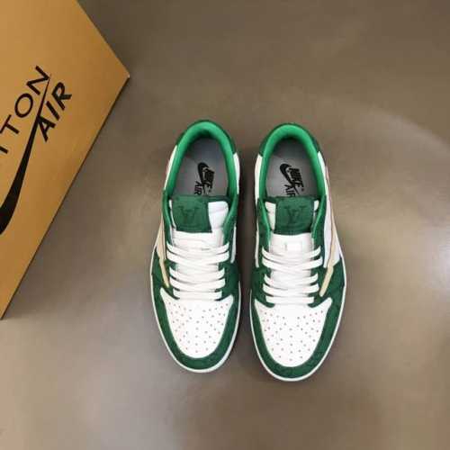 Ouis *Uitto* Nike 新款原版抽屉盒子，联名低帮休闲板鞋，这款运动鞋完全由牛仔帆布拼接皮革制成，饰有路易威登标志性的花押字和带有天然牛皮滚边的da