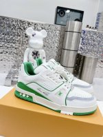 Lv顶级版本新款 代购品质lv～路易威登lv Trainer最好看的运动鞋，驴牌力推新品，官网限定款复古篮球运动鞋！高帮低帮均花血本购入原版1:1精准复刻、细节