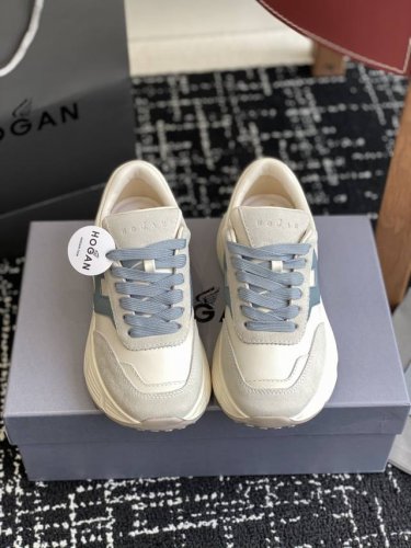 代购级女款 男款 Hogan系列 情侣 运动鞋 25ss新款 Hogan 运动鞋贾玲同款本款H601系列运动鞋兼具个性设计和复古元素，轻便鞋底沿袭系列款式，增添