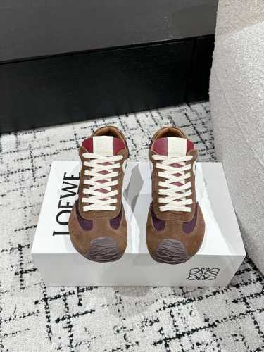 情侣款 顶级版本Loewe 罗意威 25 最新走秀款 Ballet Runner 2.0情侣款 芭蕾 休闲 运动鞋 德训鞋 阿甘鞋原版购入开发 做货 面料对版