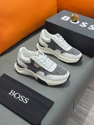 商品名称：Boss 波士正规码数: 38-44 休闲鞋商品材料：精选 牛皮鞋面，柔软羊皮垫脚；原厂特供大底