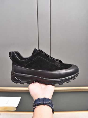 Zegna 杰尼亚2024秋季专柜同步最新款 奢华休闲鞋 Triple Stitch Monte 奢华休闲鞋百搭实穿，四季皆宜 杰尼亚标志性三重交叉松紧细节确保