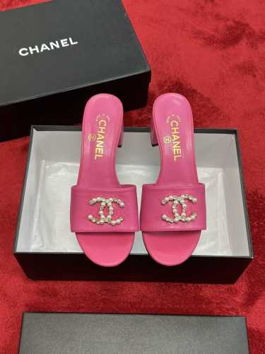 工厂平底 高跟 Chanel 24P新款菱格拖鞋 春夏新款，高版本高品质。 鞋面垫脚羊皮，真皮大底！ Size:35-39 40 41订
