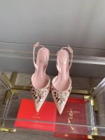 出厂价 Ren* Caovill*重工水晶宝石系列 Bling Bling精致逼人 堪称工艺品 面料进口高密度网纱 手工缝制珠片水钻 垫脚羊皮 意大利真皮大底