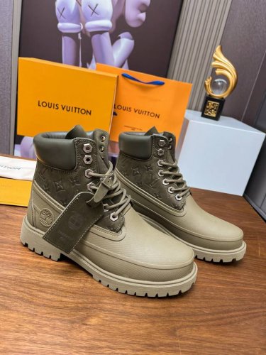 男码40--45 男46定做码 ，出厂价新款上线lv X Timberland Lv联名添柏岚 顶奢流量品牌与时代经典的结合之作 巴黎时装首秀#代购专供品质 高