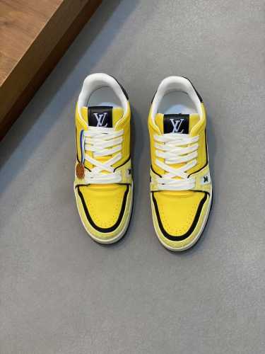 Louis Vuitton 路易威登-高端品质 原单-鞋面：摔纹牛皮、品牌拼接、鞋身车缝品牌注塑模块-内里：品牌帆布-大底：原版tpr 橡胶 双色成型大底-超高