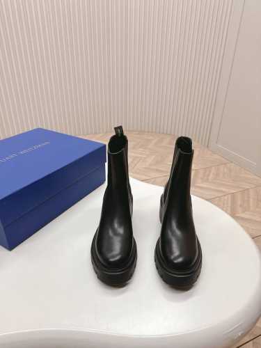 Sw 秋冬靴系列！Stuart Weitzman 粗跟厚底切尔西短靴 Sw 5050 Soho Bootie 原单渠道好货势不可挡，搭配我们的rise轮胎鞋底