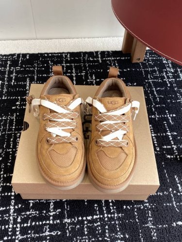 代购级380 ugg.梅尔休闲鞋 （街头款）8890 2Cm超轻鞋底，牛皮网状织物鞋面 穿着舒服，时尚又不失可爱，又好看又实穿 两副鞋带可替换 颜色：黑色 芥菜