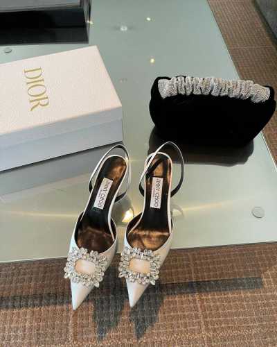 橙子出厂价P Jimmy Choo 周仰杰 Jc水钻扣尖头高跟凉鞋 高跟鞋 细跟单鞋 跟高：6Cm、8Cm 码数：34-42