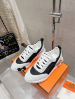 顶级版 情侣款 男码10 Hermes 爱马仕 Bouncing男女同款休闲运动鞋情侣款麂皮拼网面休闲鞋女码 35-41 40、41不退换 男码 39～45 4