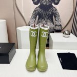 独家顶级版本 C*Hanel香*奈儿24Vs夏季网红明星爆款雨靴系列 彩色爆款一体雨筒靴 入手一款本季颜值爆表雨靴，国内专柜个位数限量，不是vic完全是拿不到的