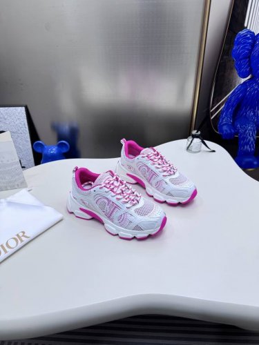 橙子出厂价P Dior 迪奥 B30系列 网面透气运动鞋 重工复古老爹鞋 厚底休闲鞋 顶级版本Dior 迪奥2025春夏走秀新款 Chrono 标志性时尚摩登运