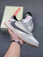 海外爆款限量发售！公司级 travis scott x fraent design x air 1 low og sp un联名 多方联名合作融合了travis