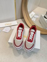 工厂批 2025春夏chloe 克洛伊,高帮,Nama sneaker彩虹系列运动鞋、容祖儿和孙怡宋茜明星同款、原材料是可再生物料制作、全手工缝马克线、肉眼可见