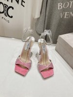 高版本出厂 Jimmy Choo*｜Jc 吉米周2024Ss夏季新款烫钻高跟凉鞋 原版套楦，完美的线条，简约大气上脚显气质粗跟舒适百搭，还能拉长双腿显高显瘦显腿