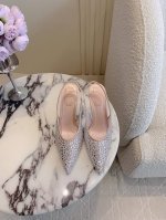 出厂价 Ren* Caovill*重工满钻高跟鞋 bling bling精致逼人 堪称工艺品 面料进口高密度网纱 进口A级水钻 垫脚羊皮 意大利真皮大底 跟高9