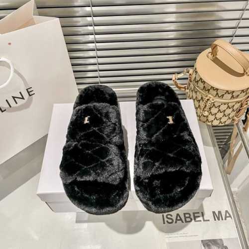 出厂： Celine 赛琳 顶级专柜 秋冬新款 官网上新 独家首发 Celine 赛琳 凯旋门毛毛拖 赛琳毛拖 凯旋门毛拖 赛琳 Celine 太古里街拍热款