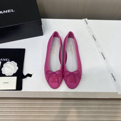 出厂价 顶级品质 一直都在升级的chanel单鞋 2024Ss 顶级版本 Hk海外代购 原版1:1切割而成 Chanel香奈儿万年经典蝴蝶结 圆头芭蕾舞鞋 好品